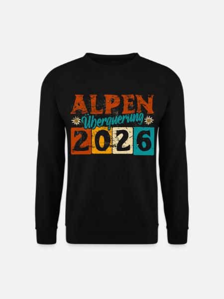 Alpen Überquerung 2026 - Wandern - Unisex Pullover - Schwarz