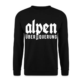 Crossing the Alps 2026 - Hiking - Unisex Sweatshirt - black - Front - Alina (178cm) & Michal (187cm)