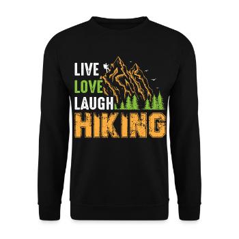 Wander - Unisex Sweatshirt - black - Front - Alina (178cm) & Michal (187cm)