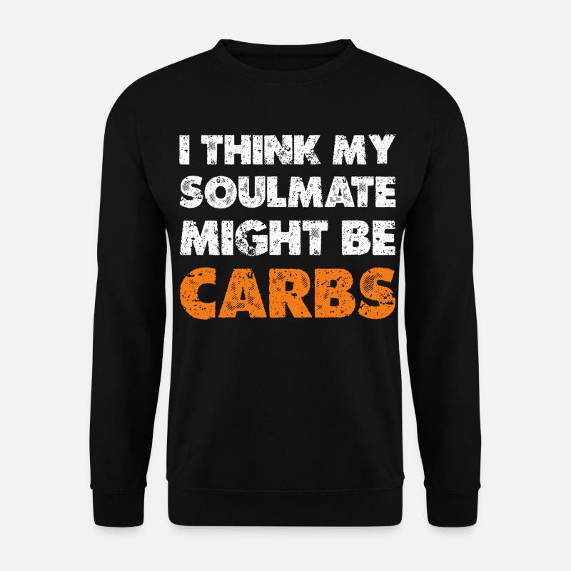 Les glucides comme âmes sœurs - Sweat-shirt Unisexe - noir