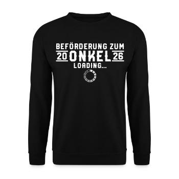 Promotion auprès d’Oncle 2026 invite - Sweat-shirt Unisexe - noir - Devant - Alina (178cm) & Michal (187cm)