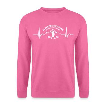 Alpenüberquerung 2026 Garmisch Gardasee Wandern - Unisex Pullover - Pink - Vorne