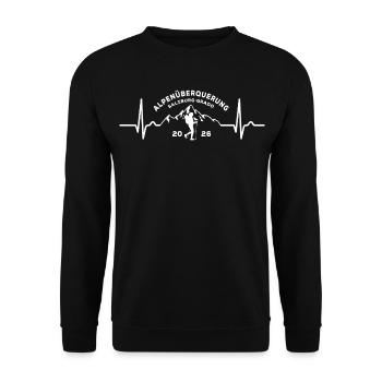 Alpine Crossing Alps 2026 Salzburg Grado Hiking - Unisex Sweatshirt - black - Front - Alina (178cm) & Michal (187cm)