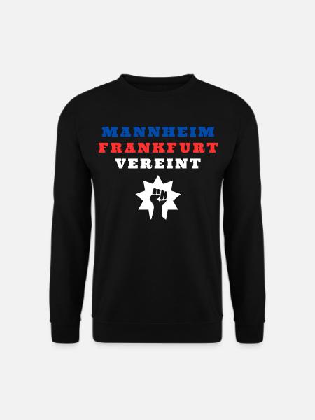Mannheim and Frankfurt united - Unisex Sweatshirt - black