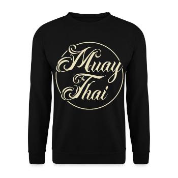 Muay Thai - Unisex Pullover - Schwarz - Vorne - Alina (178cm) & Michal (187cm)