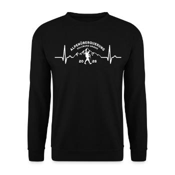 Alpine Crossing Alps 2026 Salzburg Grado Hiking - Unisex Sweatshirt - black - Front - Alina (178cm) & Michal (187cm)