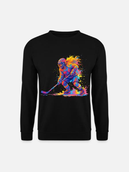Eishockey Eishockeyspieler Frau - Unisex Sweatshirt - black