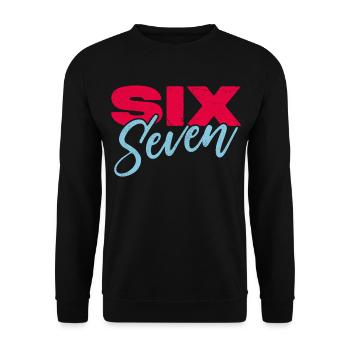 Six seven - Unisex Sweatshirt - black - Front - Alina (178cm) & Michal (187cm)