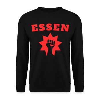 Eat - Unisex Sweatshirt - black - Front - Alina (178cm) & Michal (187cm)