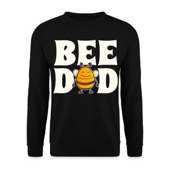 Papa abeille Apiculteur - Sweat-shirt Unisexe - noir - Devant - Alina (178cm) & Michal (187cm)
