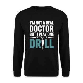 Vie professionnelle dentaire Pratique clinique - Sweat-shirt Unisexe - noir - Devant - Alina (178cm) & Michal (187cm)