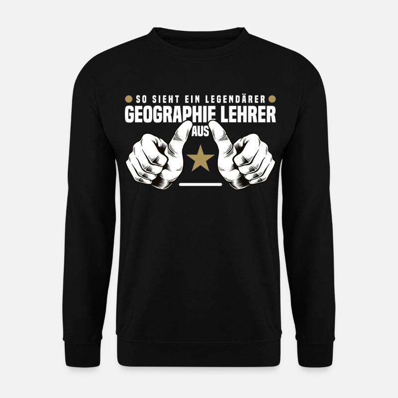 Geographielehrer - Unisex Pullover - Schwarz