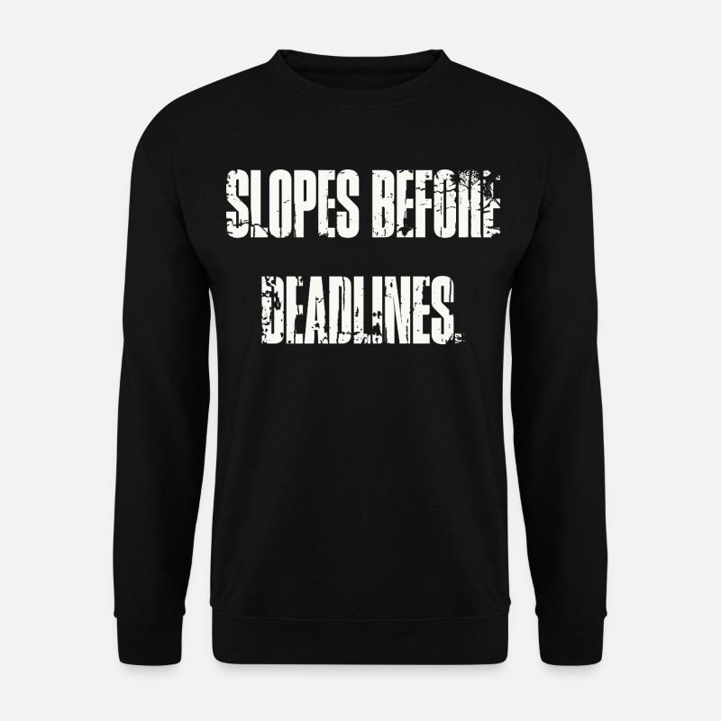 Pentes avant les dates limites - Sweat-shirt Unisexe - noir