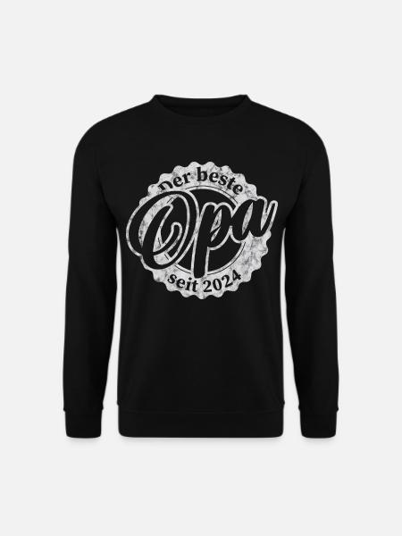 Der Beste Opa seit 2024 - Unisex Pullover - Schwarz
