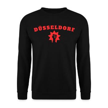 Dusseldorf - Sweat-shirt Unisexe - noir - Devant - Alina (178cm) & Michal (187cm)