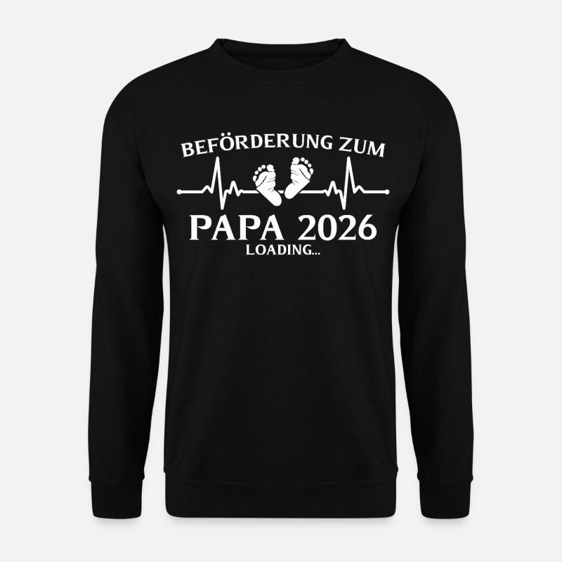 Dad 2026 loading paternity - Unisex Sweatshirt - black