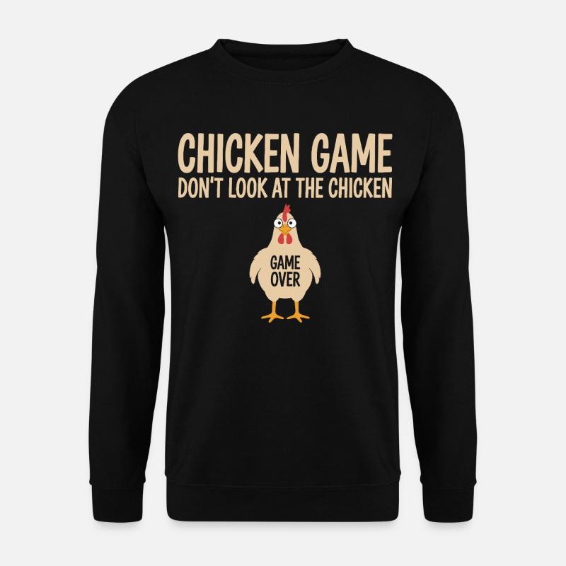 Spieltheorie Hühner Spiel - Unisex Pullover - Schwarz