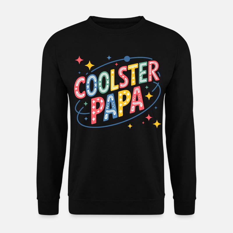Coolest Dad Neon Retro Design - Unisex Sweatshirt - black