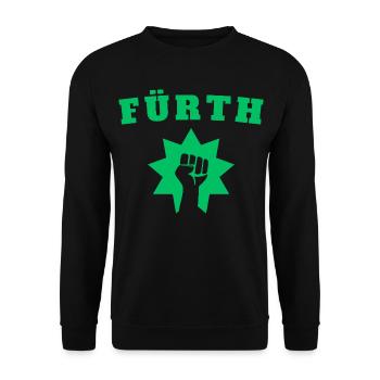 Fürth - Unisex Pullover - Schwarz - Vorne - Alina (178cm) & Michal (187cm)