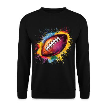 Football - Unisex Pullover - Schwarz - Vorne - Alina (178cm) & Michal (187cm)