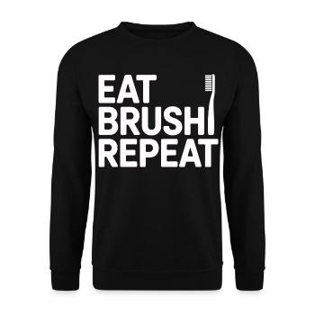 Conception de la santé bucco-dentaire du cabinet dentaire - Sweat-shirt Unisexe - noir - Devant - Alina (178cm) & Michal (187cm)