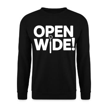 Équipe clinique de la vie professionnelle dentaire - Sweat-shirt Unisexe - noir - Devant - Alina (178cm) & Michal (187cm)