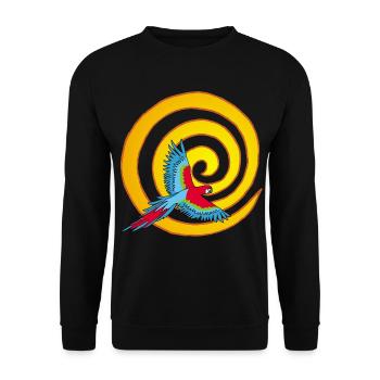 Le soleil et l'oiseau - Sweat-shirt Unisexe - noir - Devant - Alina (178cm) & Michal (187cm)