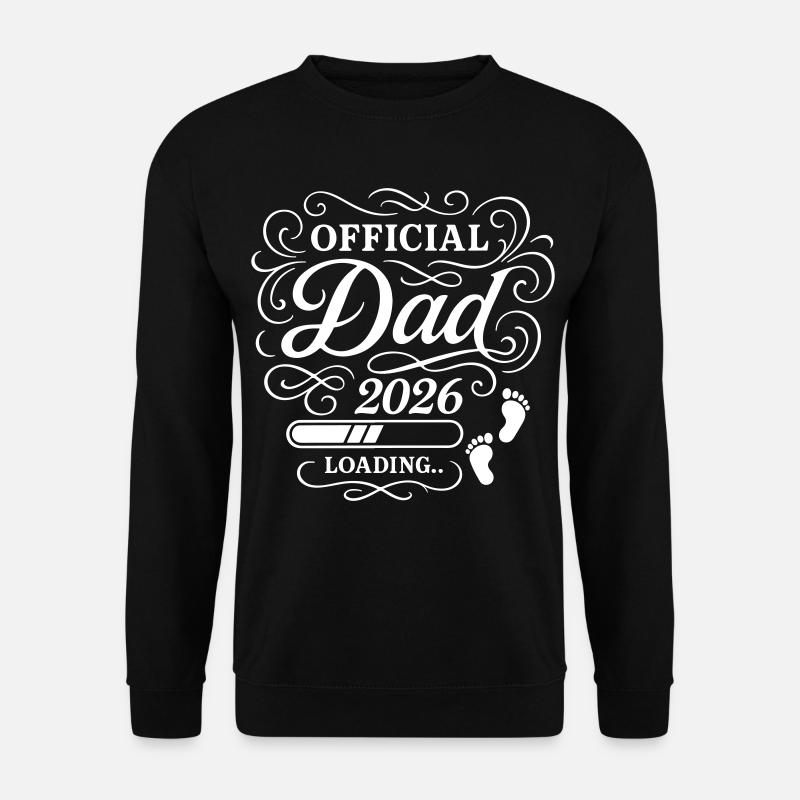 Dad 2026 Dad Loading Paternity - Unisex Sweatshirt - black