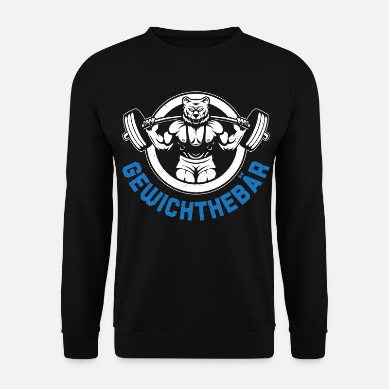 Fitnessstudio GEWICHTHEBÄR Lustiges - Unisex Pullover - Schwarz