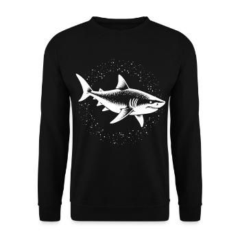 requin prédateur prédateur de l’océan - Sweat-shirt Unisexe - noir - Devant - Alina (178cm) & Michal (187cm)