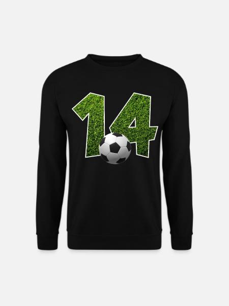 NR. 14 NUMMER 14 FUßBALL 14. GEBURTSTAG - Unisex Pullover - Schwarz