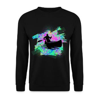 Canoë Kayak - Sweat-shirt Unisexe - noir - Devant - Alina (178cm) & Michal (187cm)