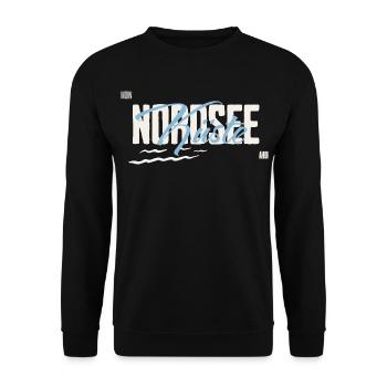 North Sea - Coast - Unisex Sweatshirt - black - Front - Alina (178cm) & Michal (187cm)