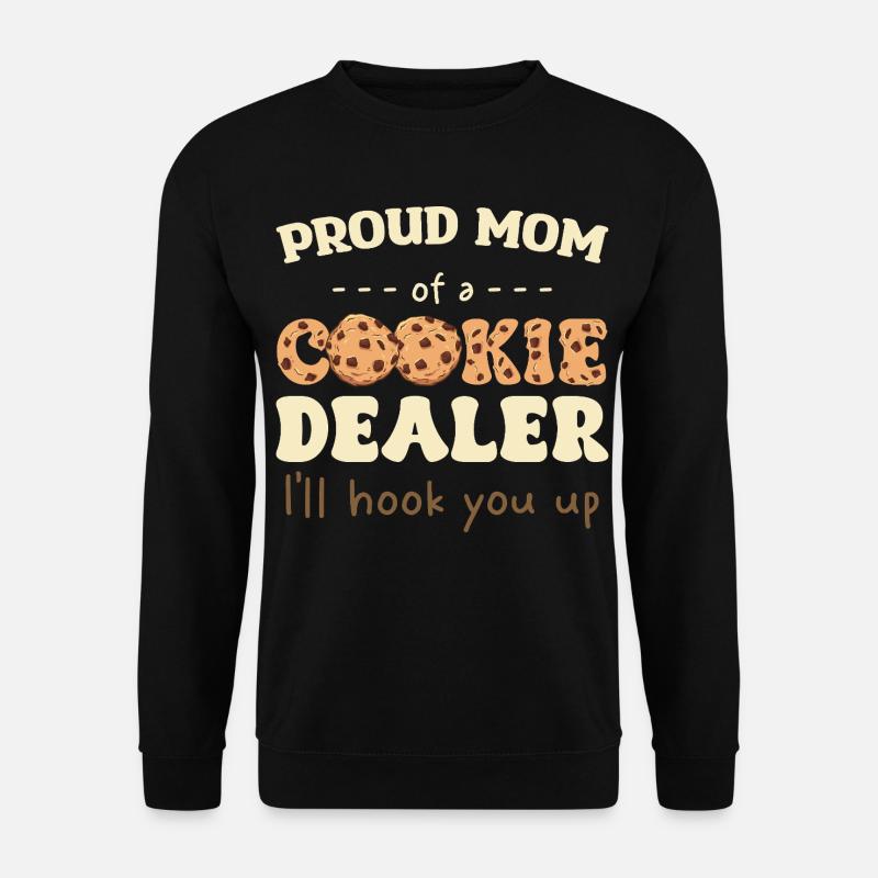Stolze Mama eines Cookie-Verkäufers - Unisex Pullover - Schwarz