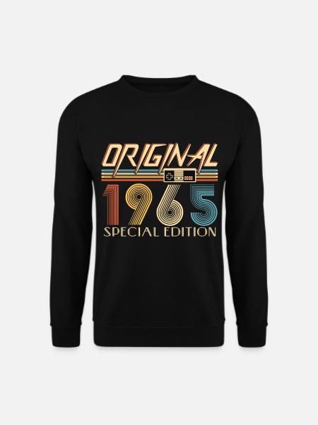 Gamer 60. Geburtstag 60 Jahre Original 1965 - Unisex Pullover - Schwarz