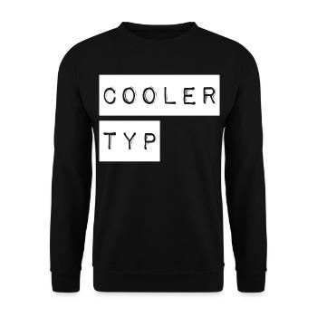 So sieht ein cooler Typ aus - Unisex Pullover - Schwarz - Vorne - Alina (178cm) & Michal (187cm)