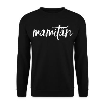 Mamitän Muttertag beste Mama Anker - Unisex Pullover - Schwarz - Vorne - Alina (178cm) & Michal (187cm)