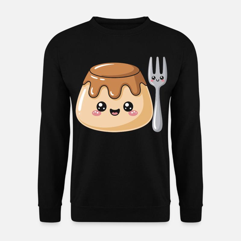 Pudding Mit Gabel - Unisex Pullover - Schwarz