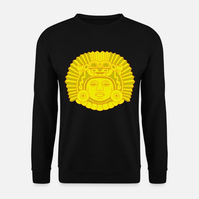 Aztekischer Drachenkönig - Unisex Pullover - Schwarz