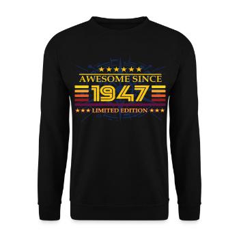 Génial depuis 1947 Édition limitée - Sweat-shirt Unisexe - noir - Devant - Alina (178cm) & Michal (187cm)