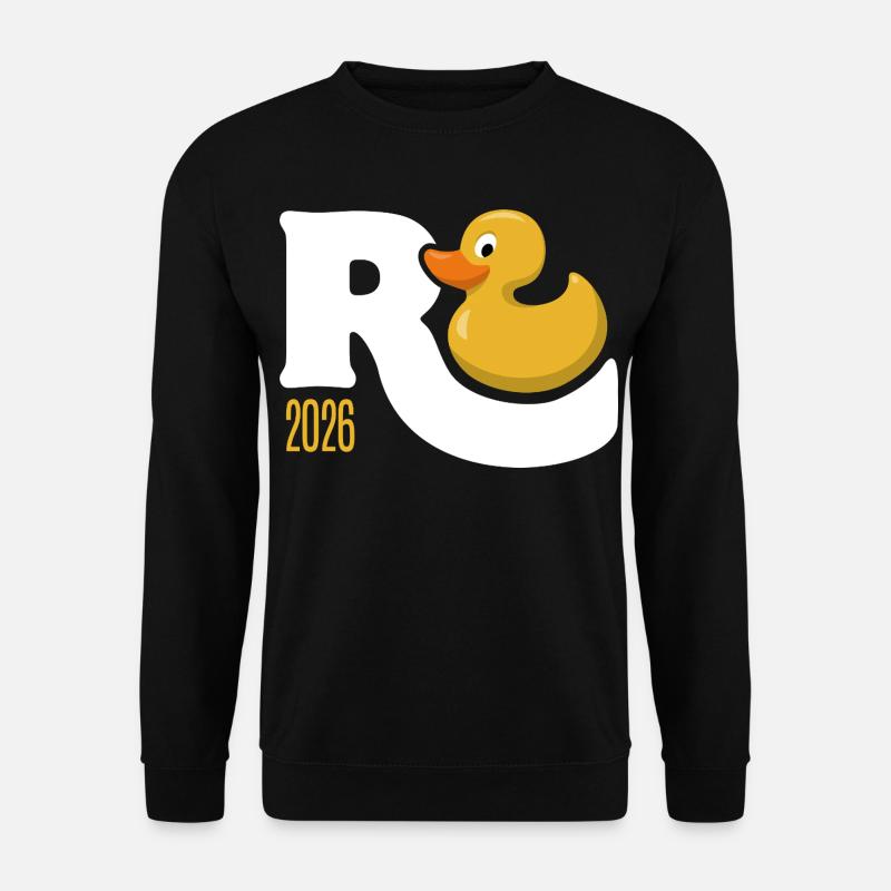 Gummiente Rente 2026 - Ruhestand - Pension - Unisex Pullover - Schwarz