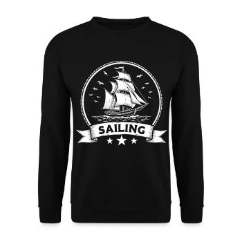 Voilier Voilier Maritim Ahoy - Sweat-shirt Unisexe - noir - Devant - Alina (178cm) & Michal (187cm)