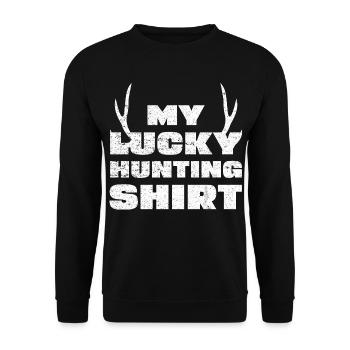 My Ducking Hunting Shirt - Unisex Sweatshirt - black - Front - Alina (178cm) & Michal (187cm)