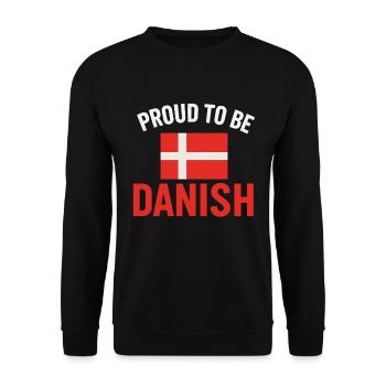 Fier de l’art du drapeau danois - Sweat-shirt Unisexe - noir - Devant - Alina (178cm) & Michal (187cm)