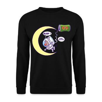 Astronaute et bière - Sweat-shirt Unisexe - noir - Devant - Alina (178cm) & Michal (187cm)