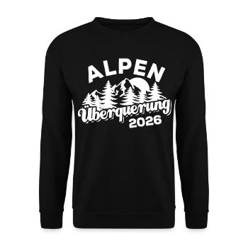 Traversée des Alpes 2026 - Randonnée - Sweat-shirt Unisexe - noir - Devant - Alina (178cm) & Michal (187cm)