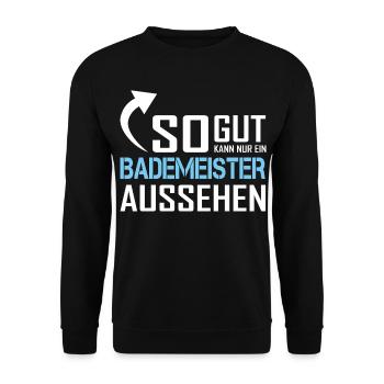 Seul un sauveteur peut avoir l’air aussi bien - Sweat-shirt Unisexe - noir - Devant - Alina (178cm) & Michal (187cm)