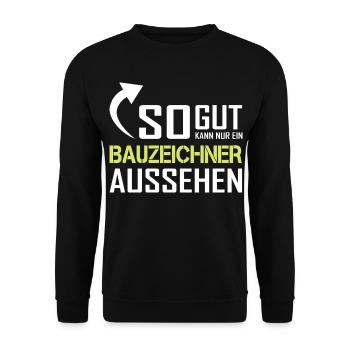 Seul un dessinateur peut être aussi beau - Sweat-shirt Unisexe - noir - Devant - Alina (178cm) & Michal (187cm)