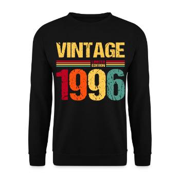 Chemise vintage édition limitée 1996 pour le 30e anniversaire - Sweat-shirt Unisexe - noir - Devant - Alina (178cm) & Michal (187cm)