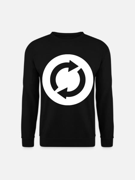 Repeating Silhouettes Pictogram Design - Unisex Sweatshirt - black